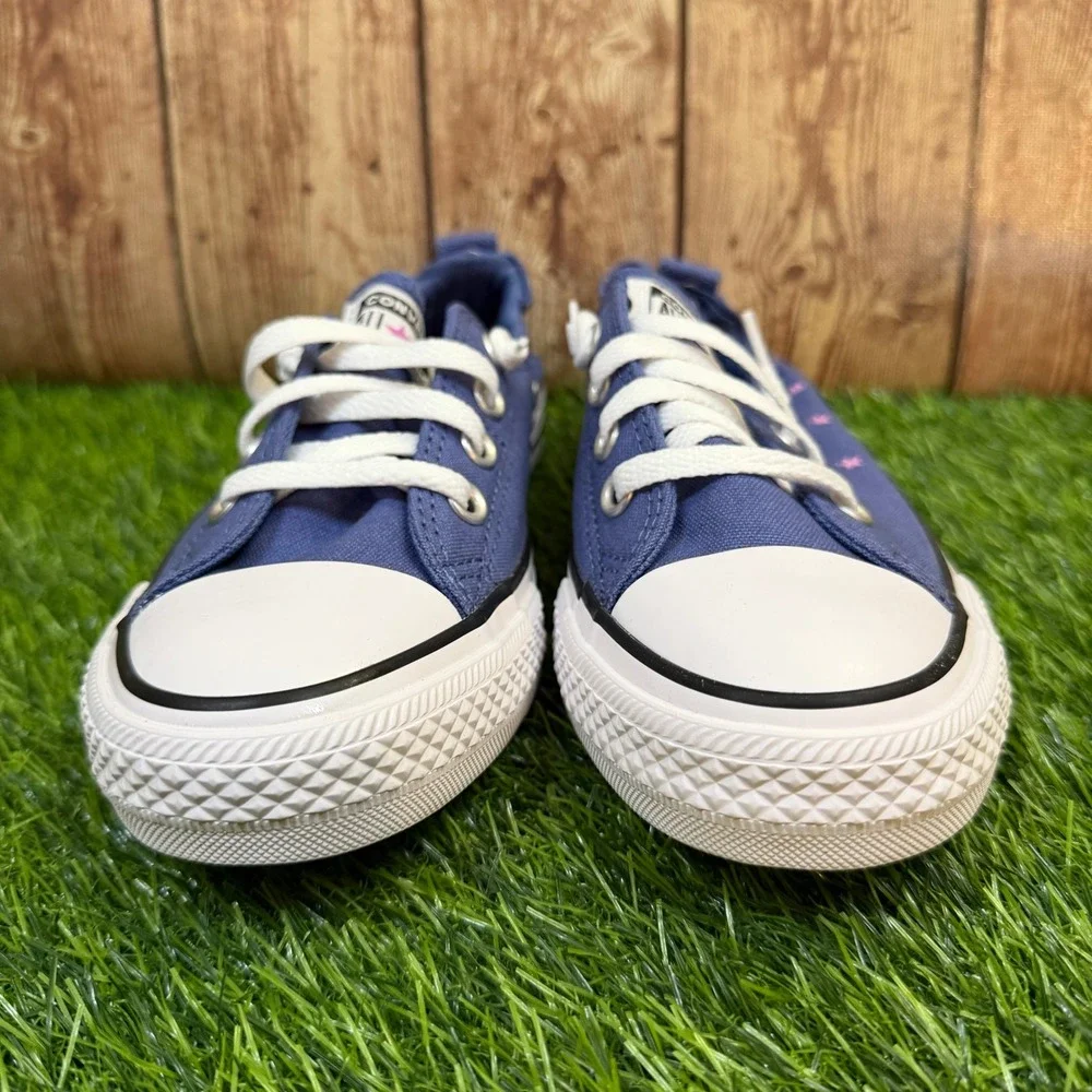 Converse CTAS Shoreline Slip Sneaker Womens Size 8 Indigo Storm Pink Stars New